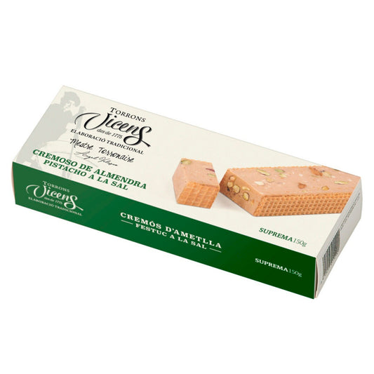 Creamy Almond Nougat with Pistachio with Salt 150g in Case